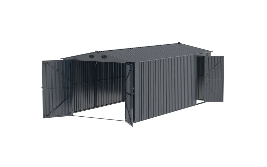 Evergreen Shed 13ft x 20 ft Anti Rust Galvanised Steel Shed