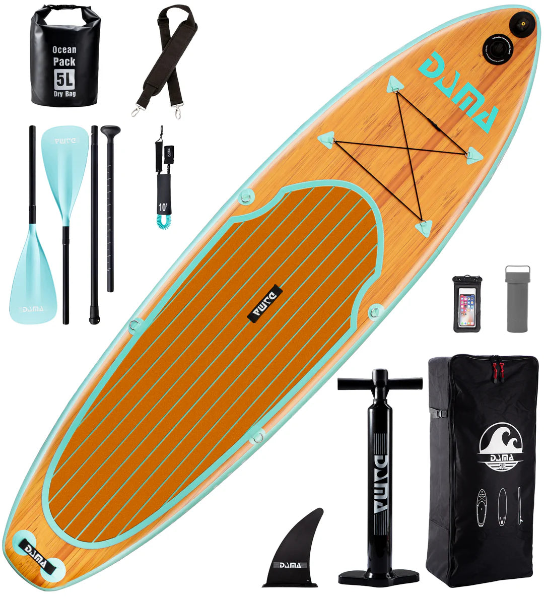 Dama Inflatable Stand Up Paddle Board with Premium Sup Accessories