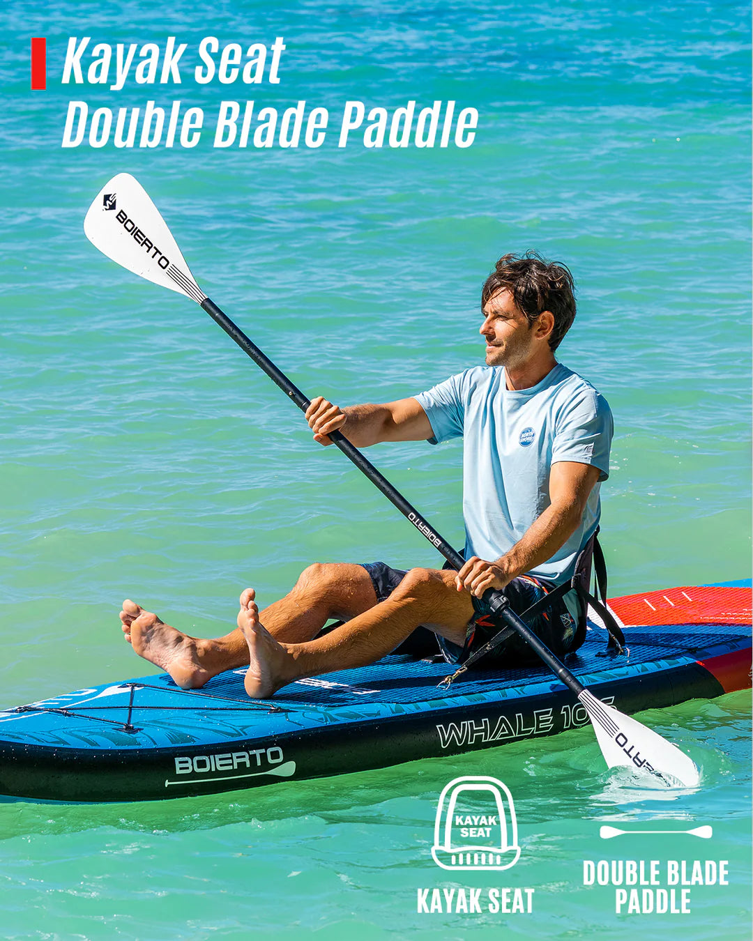 Boietro Totem 10.5ft Inflatable Stand Up Paddle Board with Premium Sup Accessories