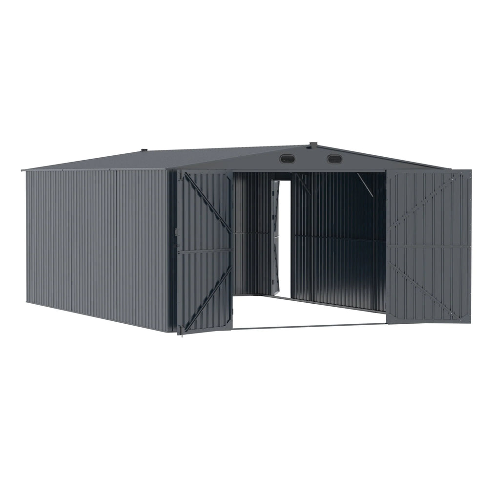 Evergreen Shed 10ft x 20 ft Anti Rust Galvanised Steel Shed