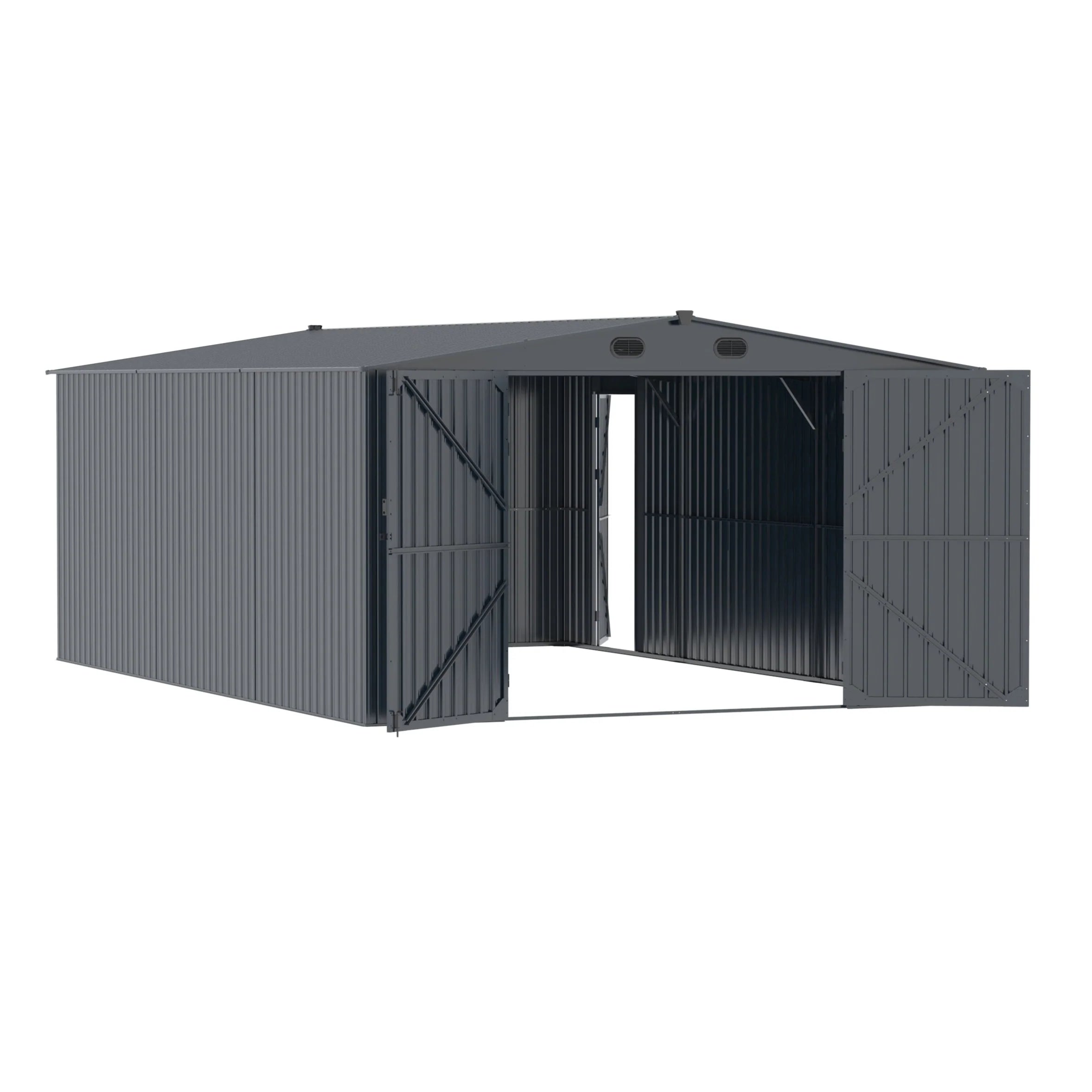 Evergreen Shed 10ft x 20 ft Anti Rust Galvanised Steel Shed