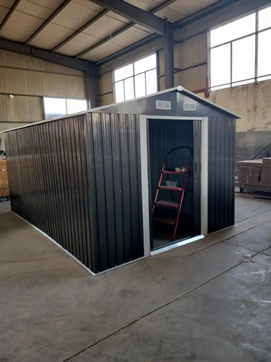 Evergreen Shed 13ft x 11 ft Anti Rust Galvanised Steel Shed