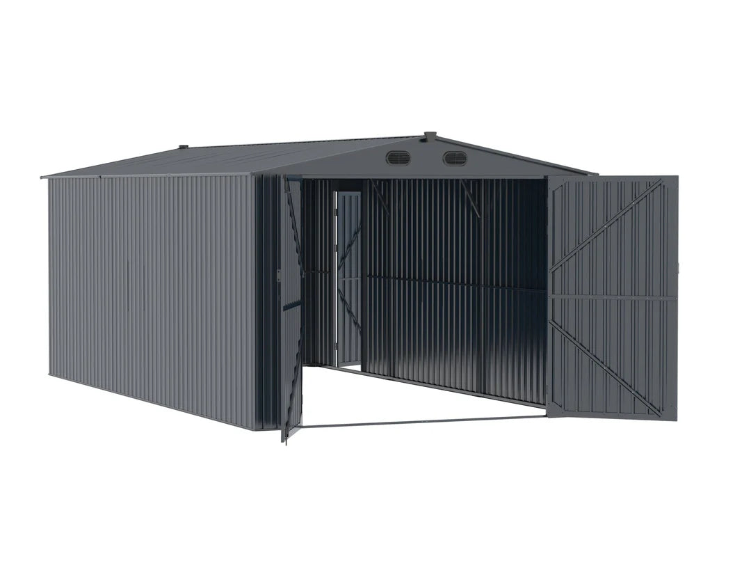 Evergreen Shed 13ft x 20 ft Anti Rust Galvanised Steel Shed