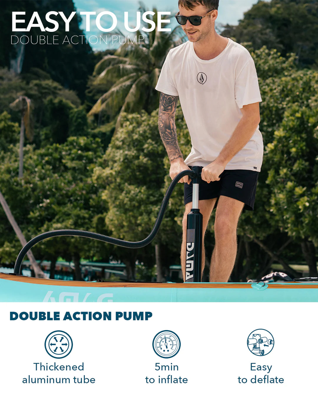 Dama Inflatable Stand Up Paddle Board with Premium Sup Accessories
