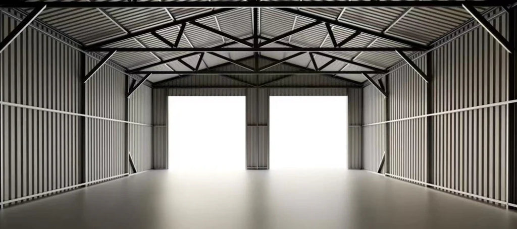 Double Entrance Metal Garden Shed