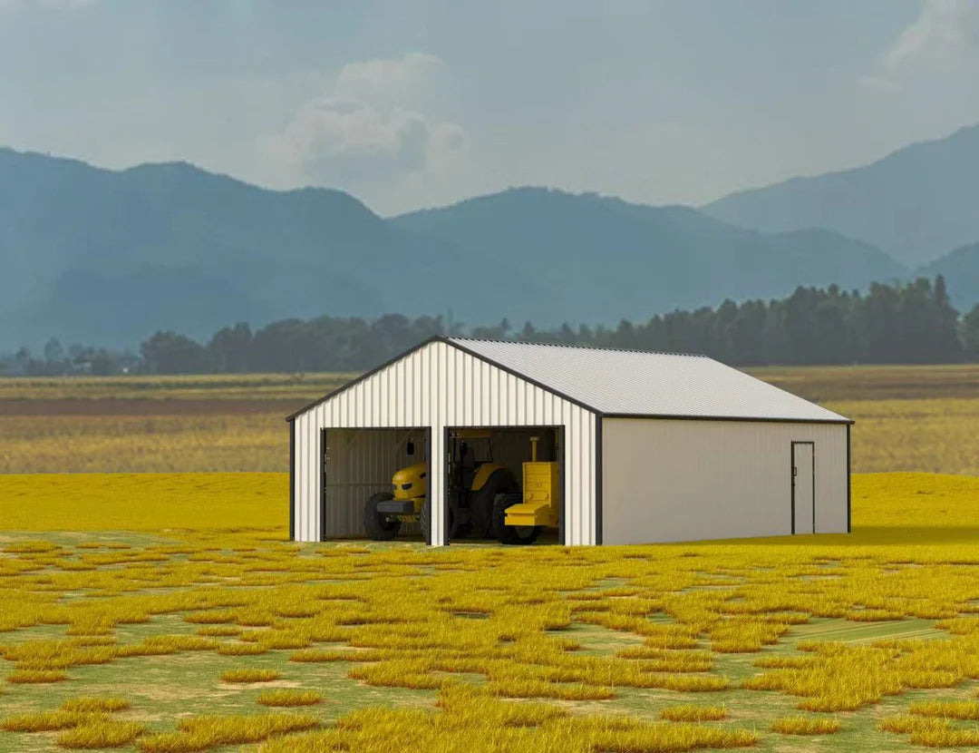 Double Entrance Metal Garden Shed