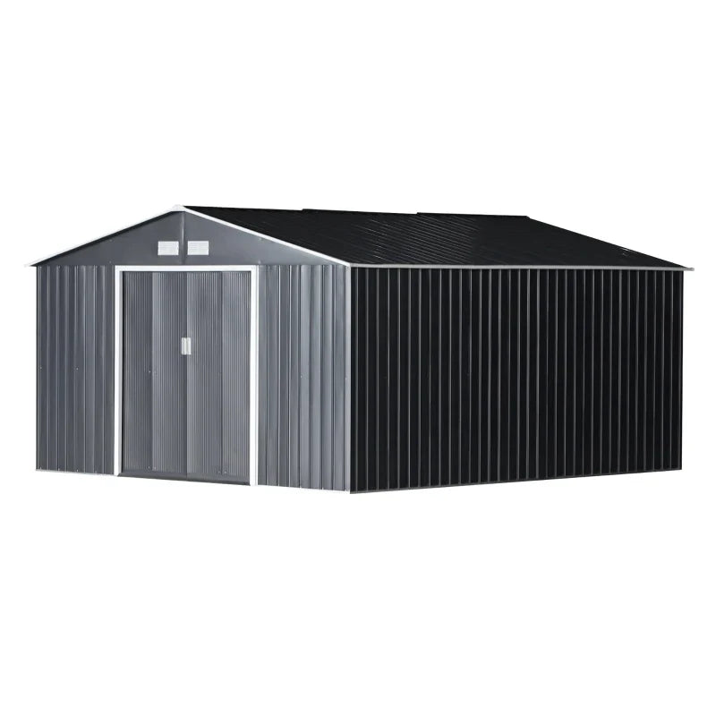 Evergreen Shed 13ft x 11 ft Anti Rust Galvanised Steel Shed