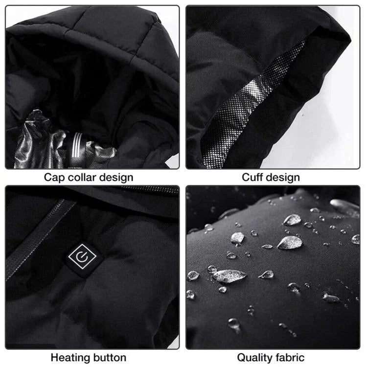 HOODED 9 Zone Heated Electric Vest/Jacket